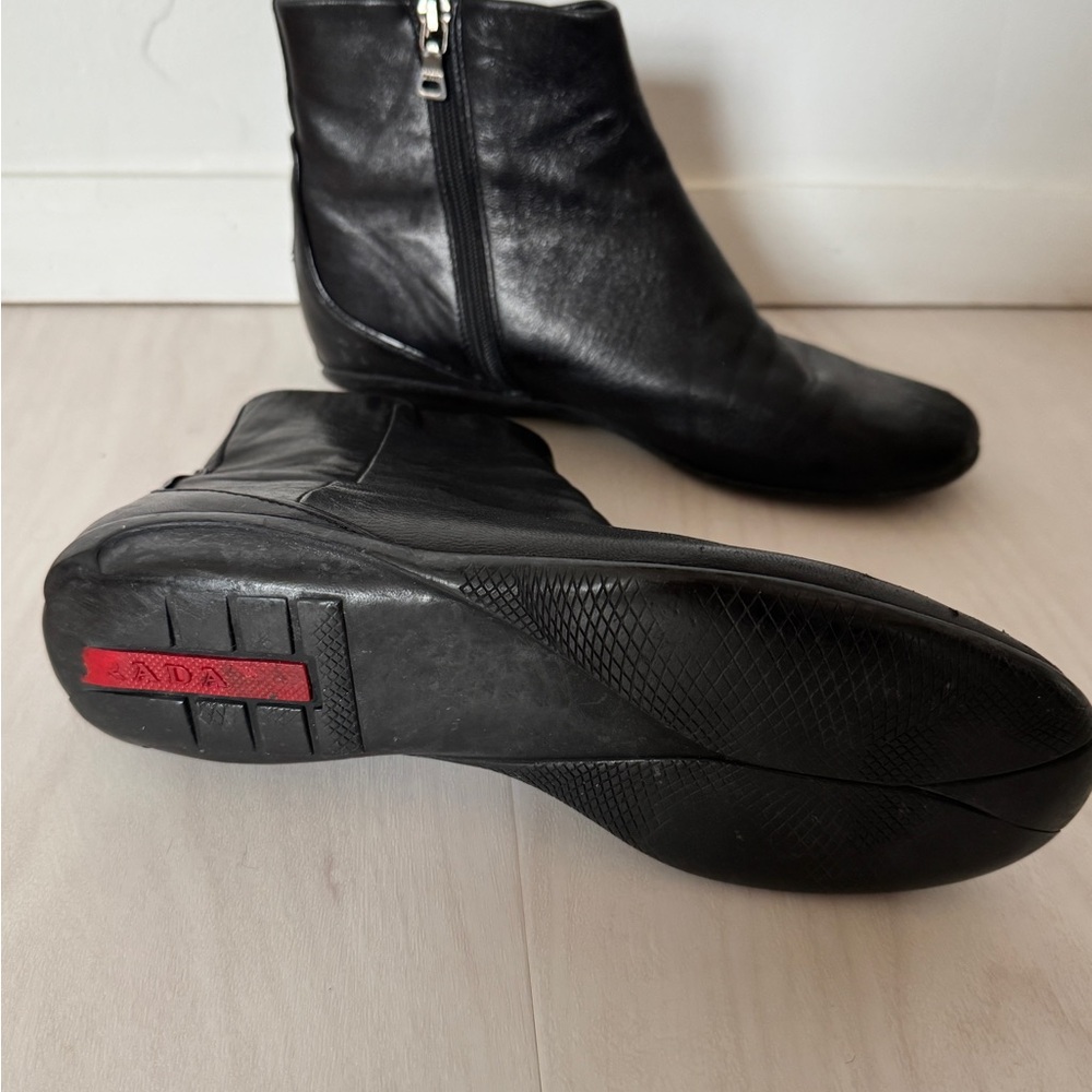 Prada Sport - Vintage Leather Ankle Boots